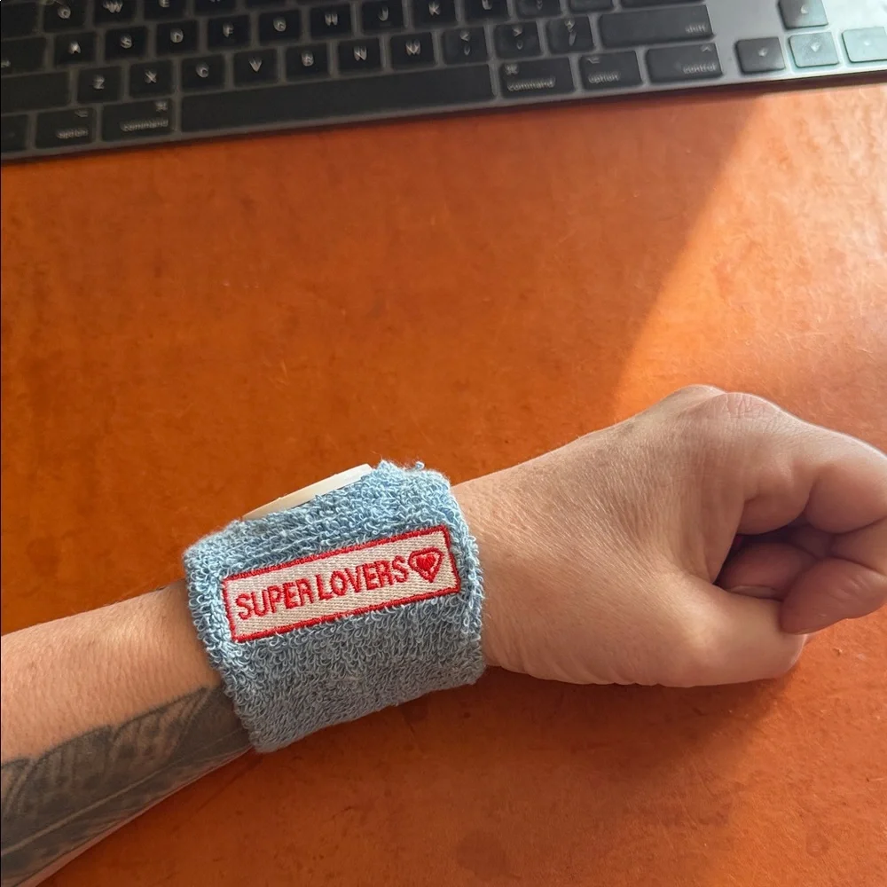 Vintage 90s Super lovers Blue Wearable Electronic Watch